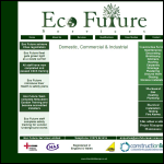 Screen shot of the Eco Future Services Ltd website.