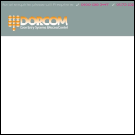Screen shot of the Dorcom Ltd website.