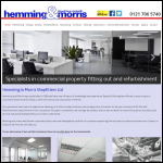 Screen shot of the Hemming & Morris (Shopfitters) Ltd website.
