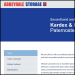 Screen shot of the Abbeydale Storage Company website.