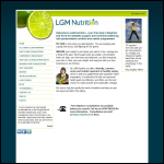 Screen shot of the LGM Nutrition website.