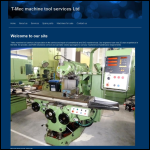 Screen shot of the T-mec Machine Tool Services Ltd website.