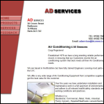 Screen shot of the AD Services website.