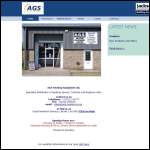 Screen shot of the A G S Heating Equipment Ltd website.