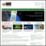 Screen shot of the AKD Systems Ltd website.