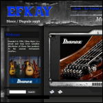 Screen shot of the Efkay Ltd website.