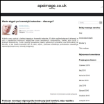 Screen shot of the A P E Image Consultants Ltd website.