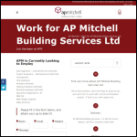 Screen shot of the A.P. Mitchell Building Services Ltd website.
