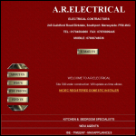 Screen shot of the A R Electrical website.