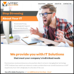 Screen shot of the Viztec Solutions Ltd website.