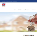 Screen shot of the O & K Properties Ltd website.