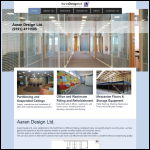 Screen shot of the Aaran Design website.