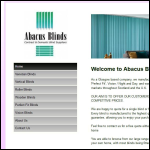 Screen shot of the Abacus Blinds website.