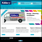 Screen shot of the Abbey Signs (Midlands) Ltd website.