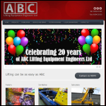 Screen shot of the ABC Lifting Equipment Engineers Ltd website.