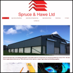 Screen shot of the Spruce & Hawe Ltd website.