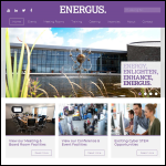 Screen shot of the Energus website.