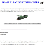 Screen shot of the Able Blast Cleaning website.