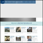 Screen shot of the Able Steel Fabrications Ltd website.