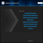 Screen shot of the ABTech Europe Ltd website.