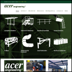 Screen shot of the Acer Engineering Ltd website.