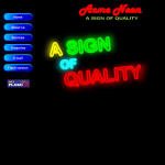 Screen shot of the Acme Neon website.