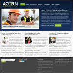 Screen shot of the Acorn Environmental Health & Safety Ltd website.