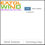 Screen shot of the Extol Manufacturing Ltd website.
