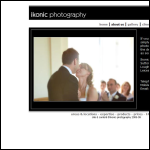 Screen shot of the Ikonic Photography Ltd website.