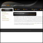 Screen shot of the Active Logic Ltd website.