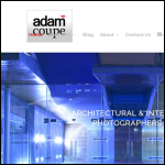 Screen shot of the Adam Coupe Photography website.