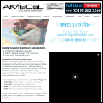 Screen shot of the AMECaL website.