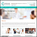 Screen shot of the Corexis Consulting Ltd website.