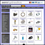 Screen shot of the Aero Industrial Products website.