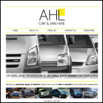 Screen shot of the Ahl Self Drive website.