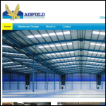 Screen shot of the Airfield Warehousing Ltd website.