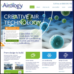 Screen shot of the Airology Systems Ltd website.