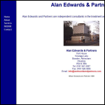 Screen shot of the Alan Edwards & Partners website.