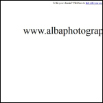 Screen shot of the Alba Photography website.