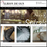 Screen shot of the Albion Design of Cambridge website.
