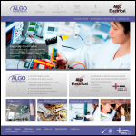 Screen shot of the Algo Instruments website.