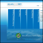 Screen shot of the Allan & Dey Ltd website.