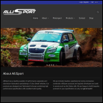 Screen shot of the Allisport Ltd website.
