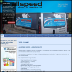 Screen shot of the Allspeed Signs & Graphics Ltd website.