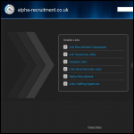 Screen shot of the Alpha Computer Recruitment website.