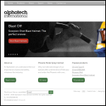 Screen shot of the Alphatech International website.