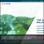 Screen shot of the Altair Engineering Ltd website.