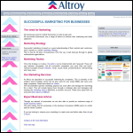 Screen shot of the Altroy Ltd website.