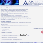 Screen shot of the AM Electrics Ltd website.