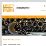 Screen shot of the Amber Asbestos Services website.